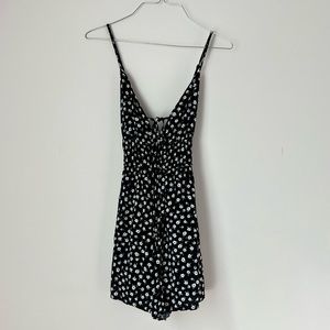Black & White Floral Romper